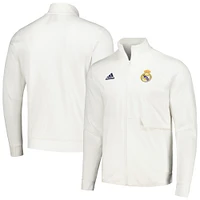Veste Anthem Full-Zip du Real Madrid 2023/24 adidas pour homme - Blanc