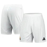 Short adidas blanc Real Madrid 2024/25 domicile réplique AEROREADY pour homme