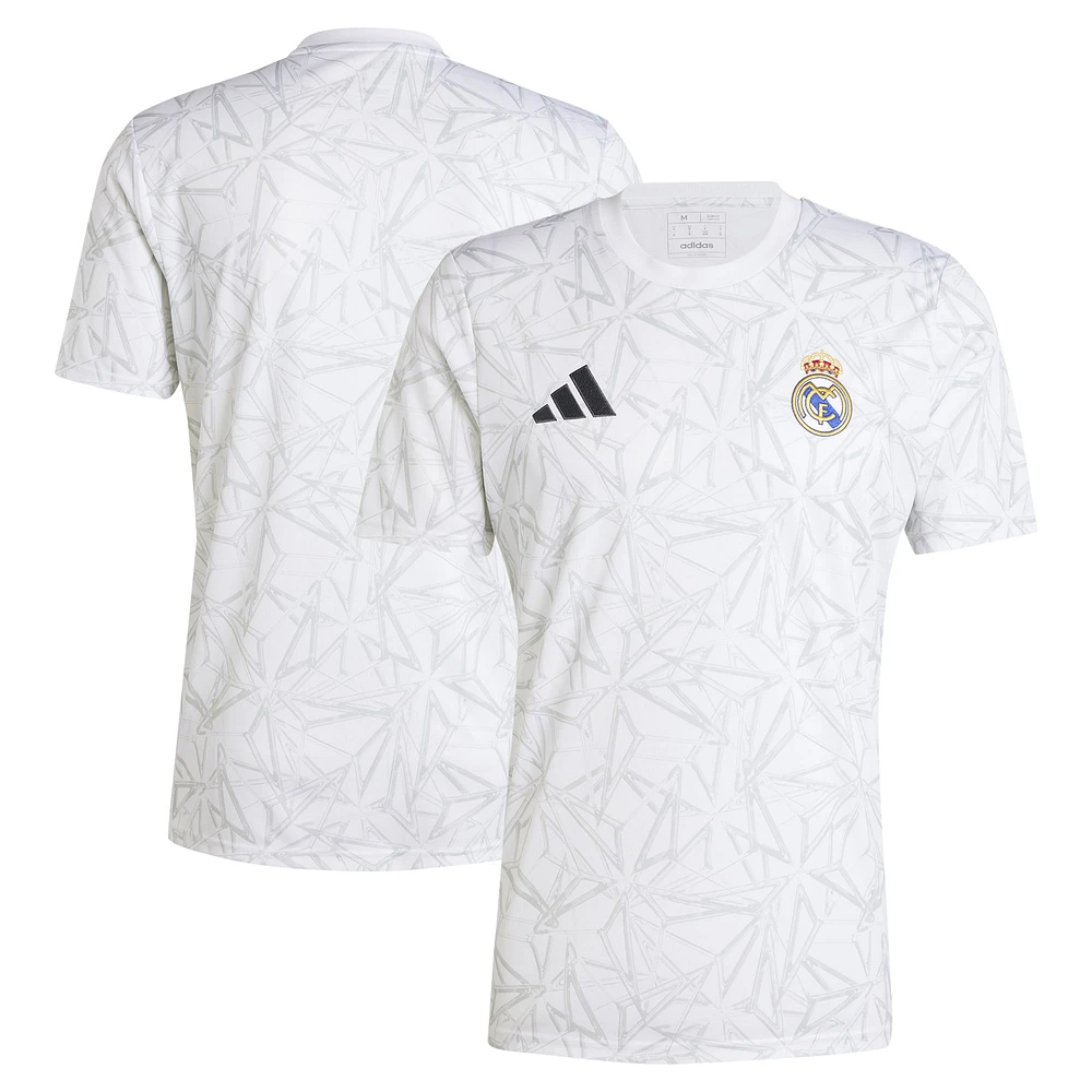 Haut d'avant-match adidas Real Madrid 2024/25 homme blanc