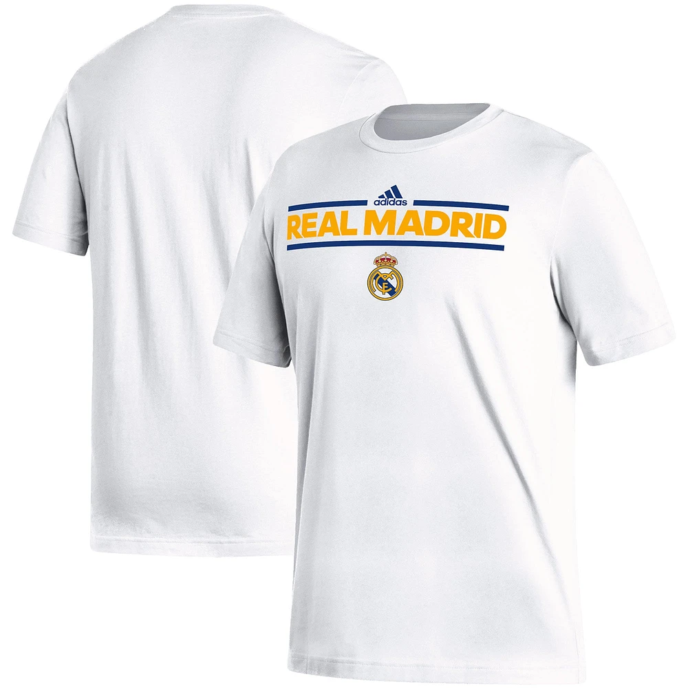 T-shirt adidas Real Madrid Dassler pour homme blanc