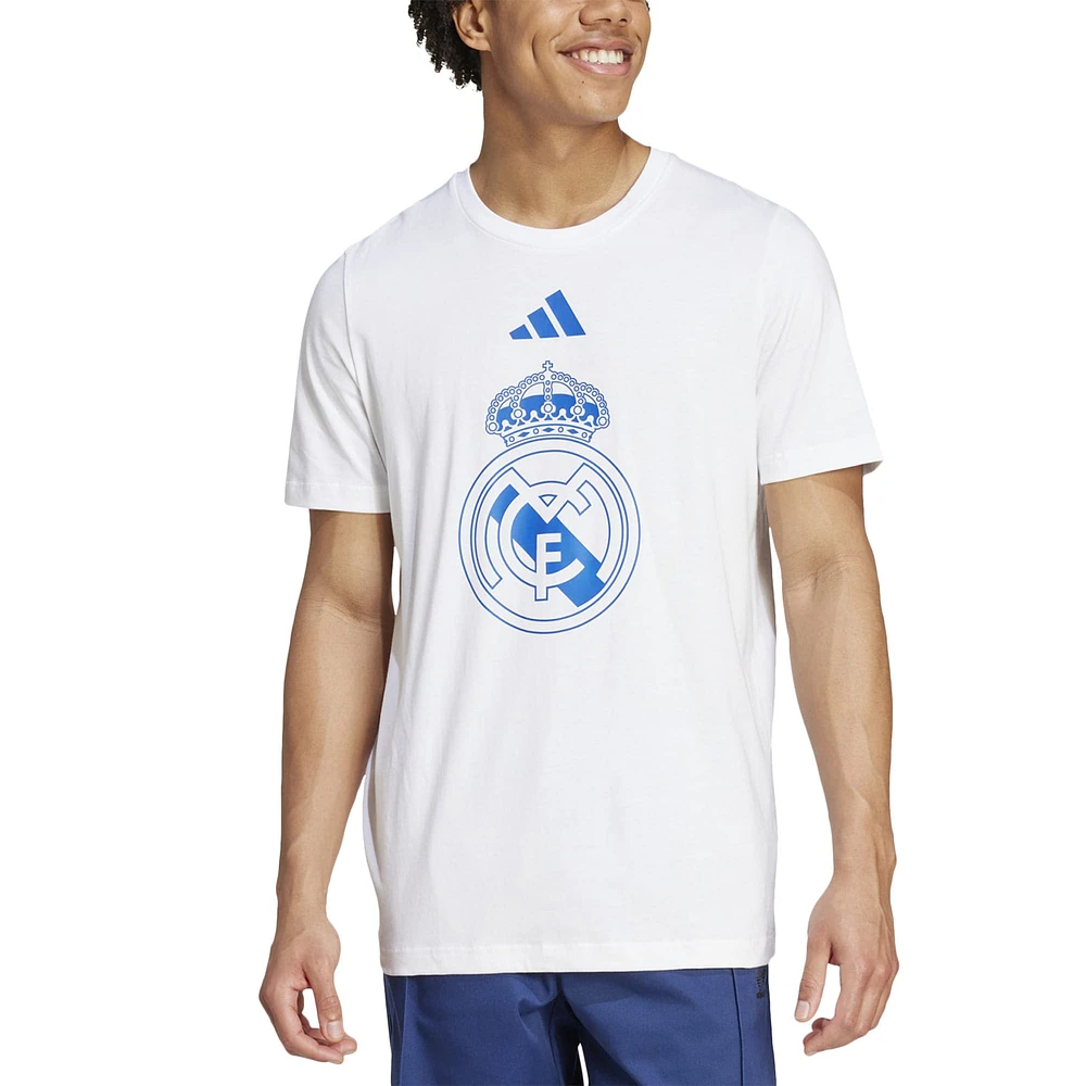 T-shirt adidas Real Madrid DNA pour homme blanc