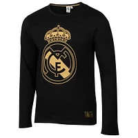 Men's Black Real Madrid Core Long Sleeve T-Shirt