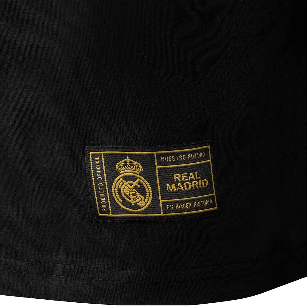 Men's Black Real Madrid Core Long Sleeve T-Shirt
