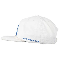 Casquette de golf ajustable en velours côtelé blanc du Real Madrid pour homme