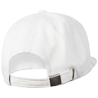 Casquette de golf ajustable en velours côtelé blanc du Real Madrid pour homme