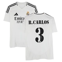 Roberto Carlos Real Madrid Autographed 2024-25 White Home adidas Jersey - BAS