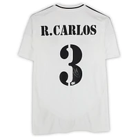 Roberto Carlos Real Madrid Autographed 2024-25 White Home adidas Jersey - BAS