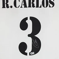 Roberto Carlos Real Madrid Autographed 2024-25 White Home adidas Jersey - BAS