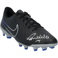 Ronaldo Real Madrid Autographed Black Nike Tiempo Soccer Cleat