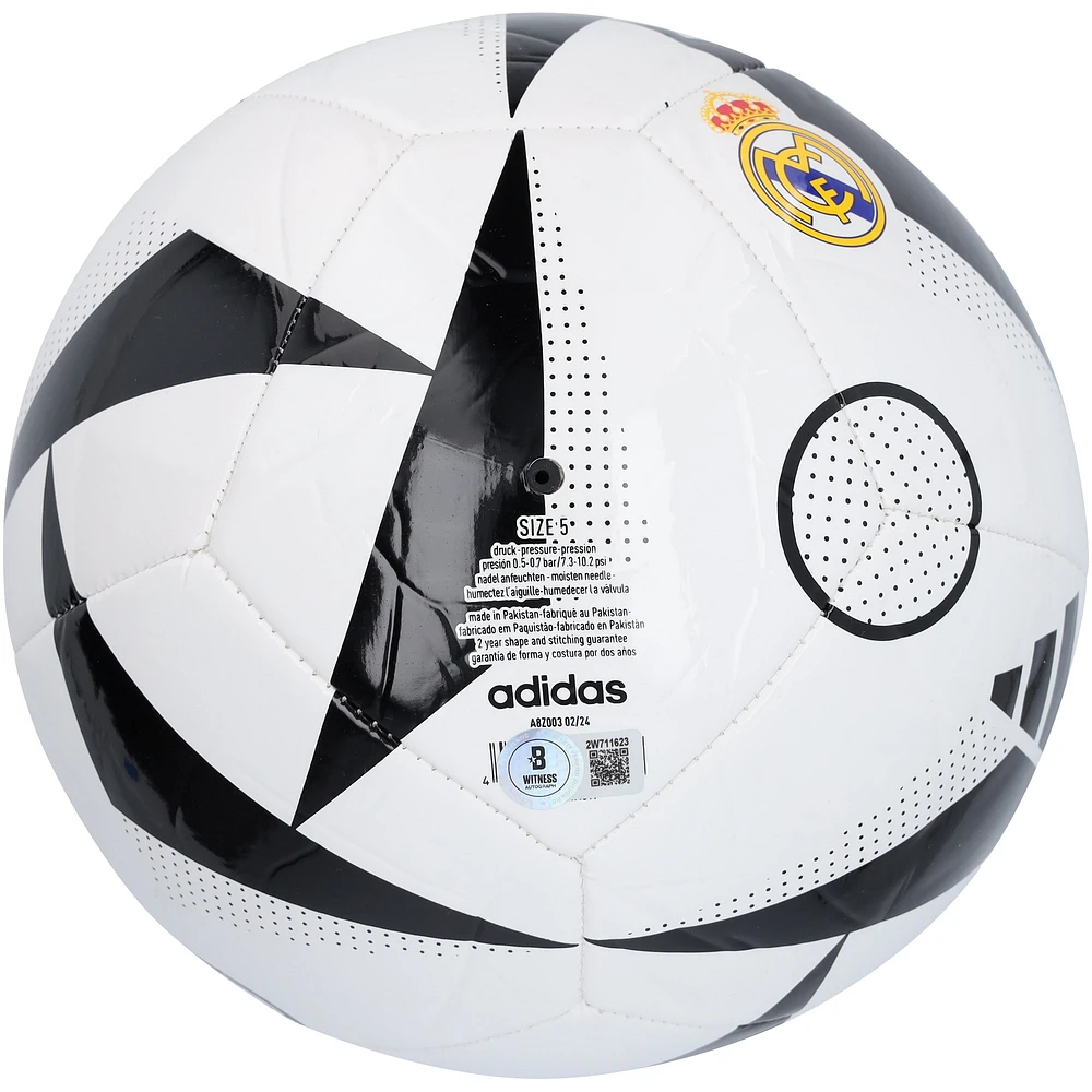 Ronaldo Real Madrid Autographed White adidas Logo Soccer Ball