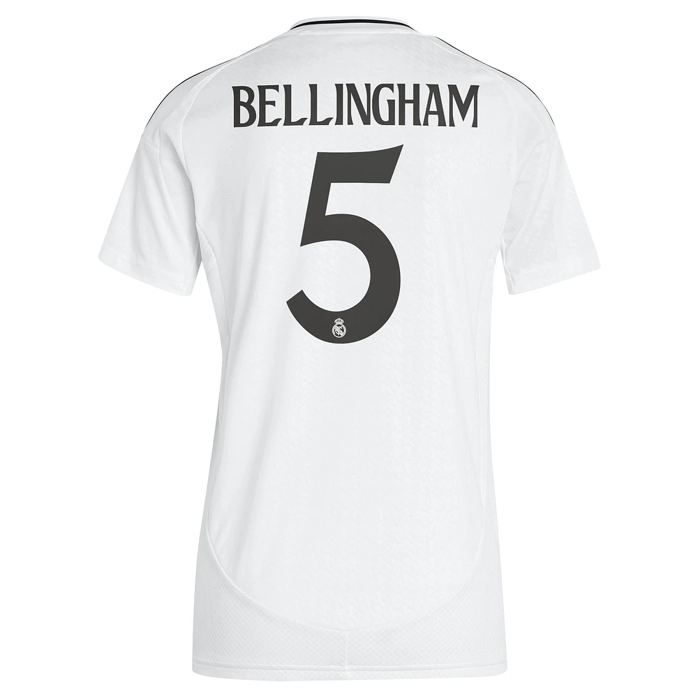 Women's adidas Jude Bellingham White Real Madrid 2024/25 Home Replica Player Jersey