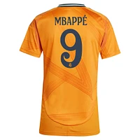 Women's adidas Kylian Mbappé Orange Real Madrid 2024/25 Away Replica Player Jersey