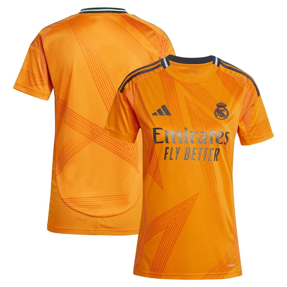 Maillot adidas femme orange Real Madrid 2024/25 extérieur réplique joueur