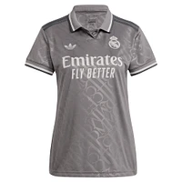 Women's adidas Originals  Charcoal Real Madrid 2024/25 Third Replica Jersey