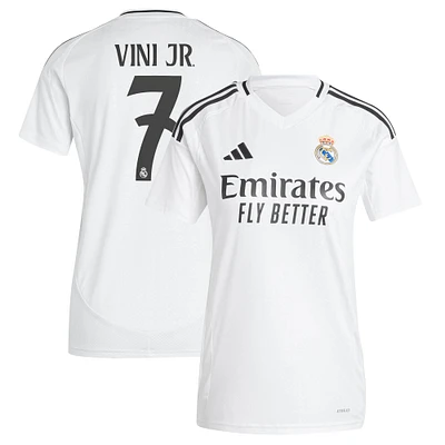 Women's adidas Vini Jr. White Real Madrid 2024/25 Home Replica Player Jersey