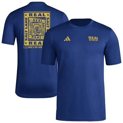 Men's adidas Blue Real Salt Lake Local Wrap T-Shirt