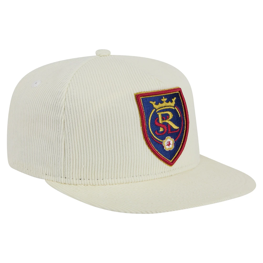 Men's New Era  Cream Real Salt Lake 2025 Kickoff Snapback Golfer Hat