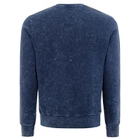 Men's Sportiqe  Navy Real Salt Lake Distressed Freddy Pullover Sweatshirt