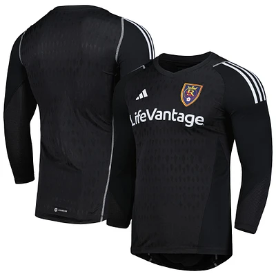 Réplique de maillot gardien but à manches longues Real Salt Lake 2023 adidas noir pour homme