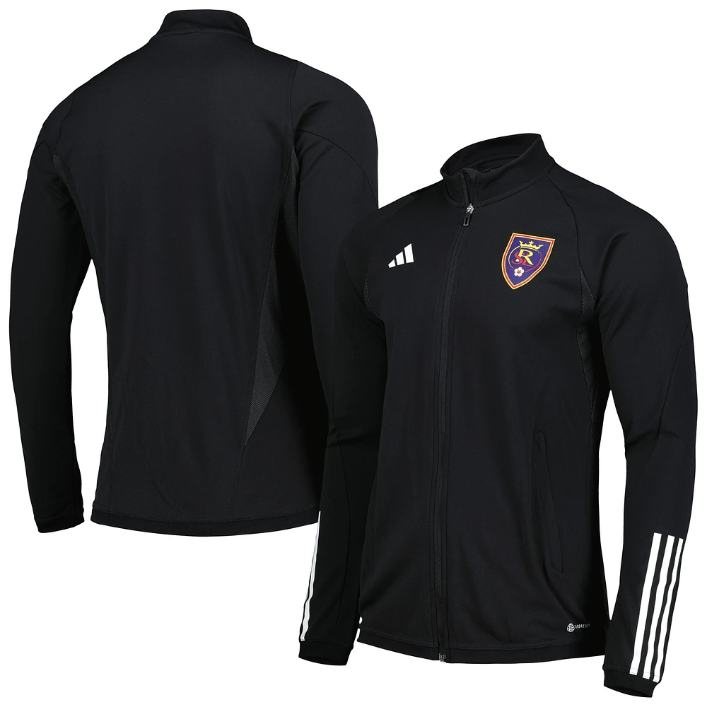 Haut d'entraînement entièrement zippé adidas Real Salt Lake 2023 On-Field AEROREADY pour homme