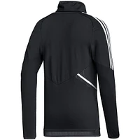 Men's adidas Black Real Salt Lake COLD.RDY Raglan Warmup Pullover Jacket