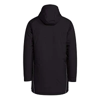 Parka d'hiver à capuche entièrement zippée adidas Real Salt Lake Tiro 24 pour hommes