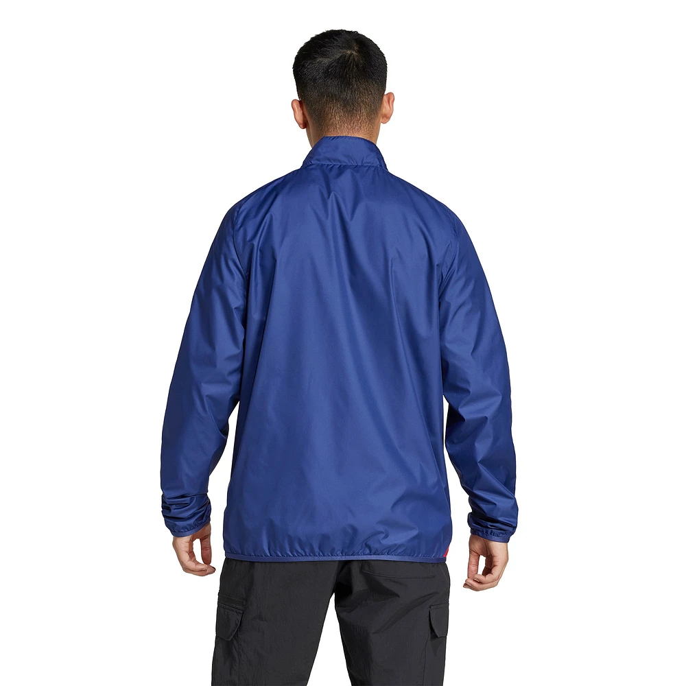 Men's adidas Blue/White Real Salt Lake 2025 Anthem Reversible Full-Zip Jacket