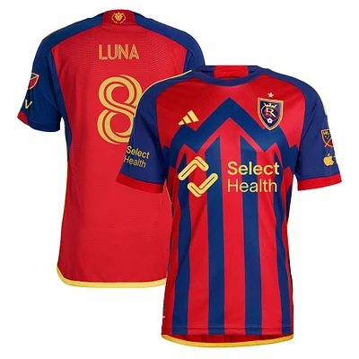 Men's adidas Diego Luna Red Real Salt Lake 2024 Peak Utah Authentic Player Jersey