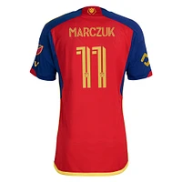 Maillot de joueur authentique adidas Dominik Marczuk Red Real Salt Lake 2024 Peak Utah pour homme