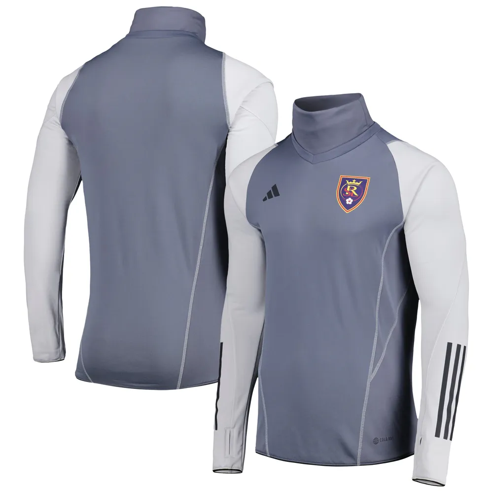 Men's adidas Gray Real Salt Lake Warm Raglan COLD.RDY Top