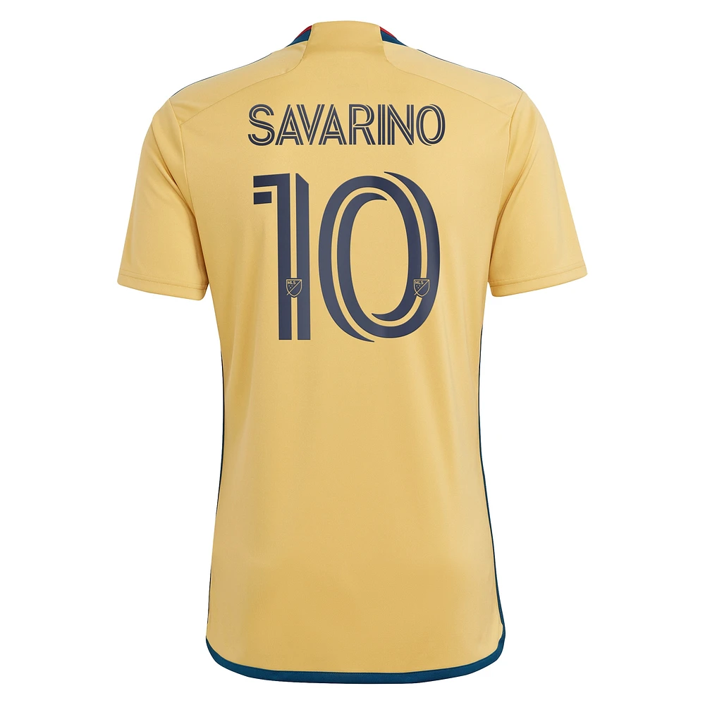 Men's adidas Jefferson Savarino Gold Real Salt Lake 2023 The Beehive State Kit Replica Player Jersey