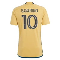 Adidas Jefferson Savarino Gold Real Salt Lake 2023 The Beehive State Kit Replica Player Jersey