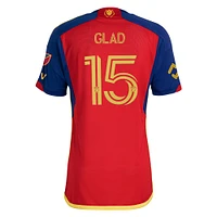 Men's adidas Justen Glad Red Real Salt Lake 2024 Peak Utah Authentic Player Jersey