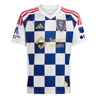 Men's adidas Justen Glad White Real Salt Lake 2025 Grid City Authentic Player Jersey