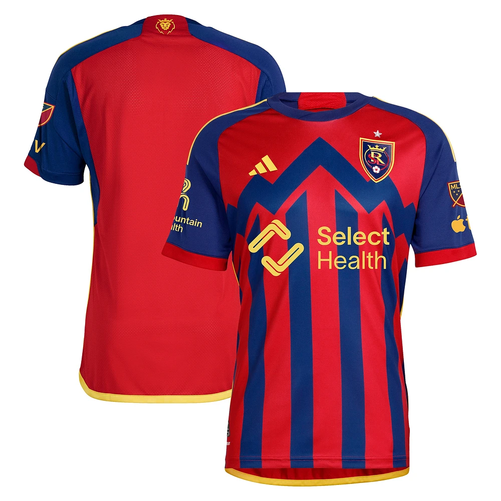 Maillot adidas Real Salt Lake 2024 Peak Utah authentique pour homme rouge