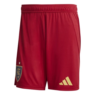 Men's adidas  Red Real Salt Lake Away 2025 Grid City Authentic Shorts