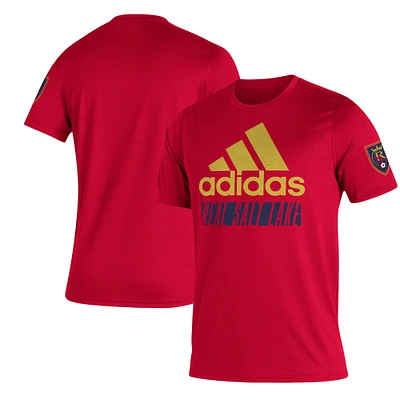 Men's adidas Red Real Salt Lake Creator Vintage T-Shirt
