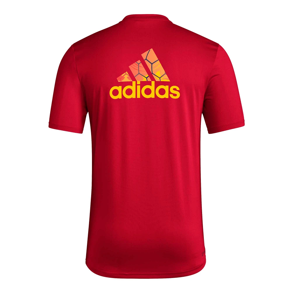 T-shirt adidas Real Salt Lake Local Pop AEROREADY rouge pour hommes