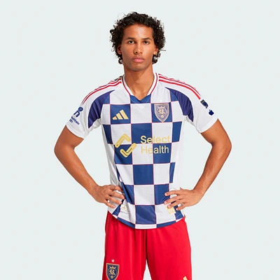 Maillot authentique adidas Real Salt Lake 2025 Grid City pour homme blanc