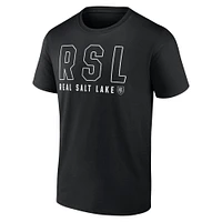 T-shirt furtif noir Real Salt Lake Fundamentals Fanatics pour hommes