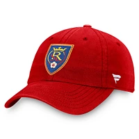 Casquette réglable Fanatics Red Real Salt Lake pour hommes