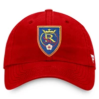 Casquette réglable Fanatics Red Real Salt Lake pour hommes