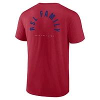 Men's Fanatics Red Real Salt Lake Curl Shot T-Shirt
