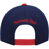 Casquette Snapback extensible Real Salt Lake Team Script 2.0 Mitchell & Ness pour homme, bleu marine