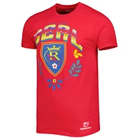 Men's Mitchell & Ness Red Real Salt Lake Serape T-Shirt