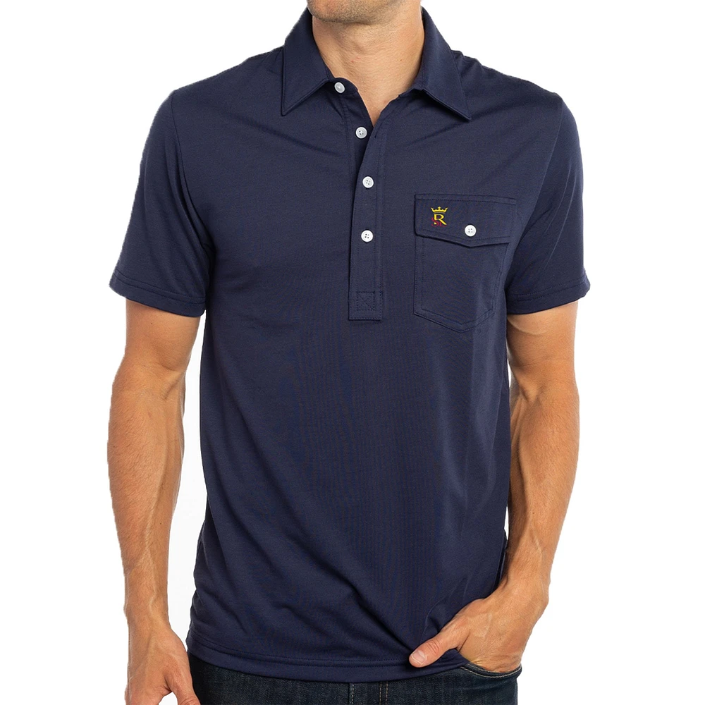 Polo bleu marine Real Salt Lake Player pour hommes