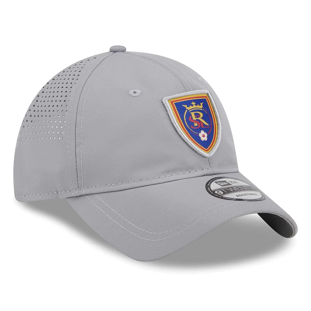 Men's New Era Gray Real Salt Lake Active 9TWENTY Adjustable Hat