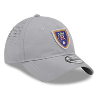 Men's New Era Gray Real Salt Lake Active 9TWENTY Adjustable Hat