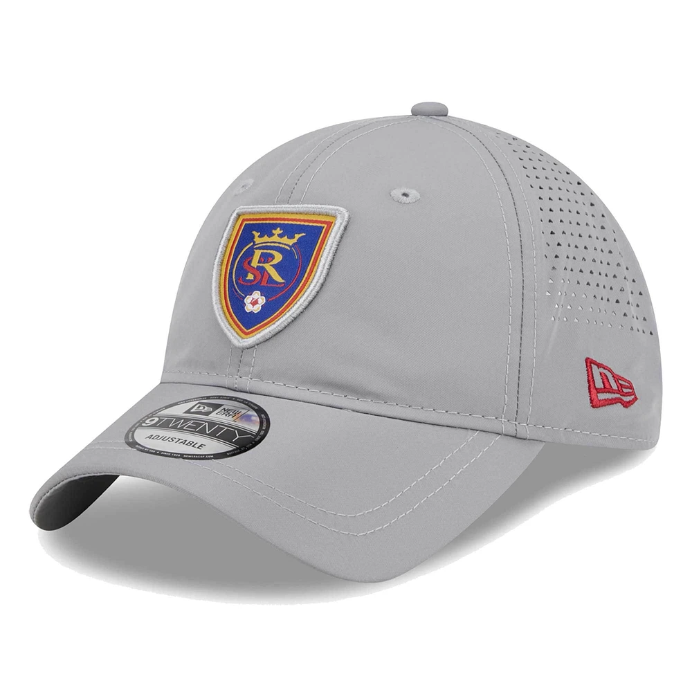 Casquette ajustable Real Salt Lake Active 9TWENTY New Era pour hommes, grise