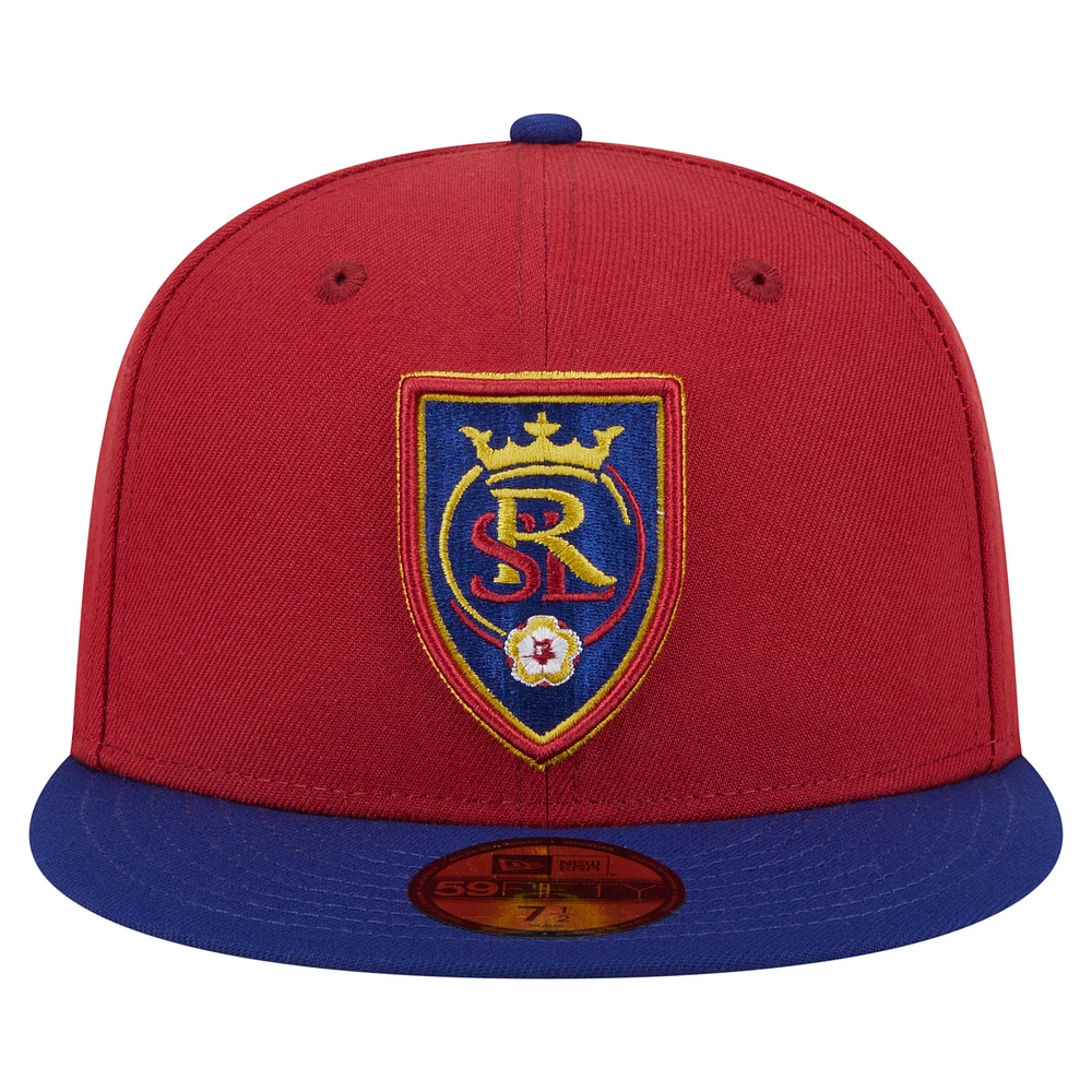 Men's New Era  Red Real Salt Lake 2025 Kickoff 59FIFTY Fitted Hat